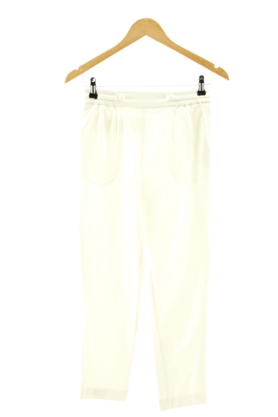 Pantalones de Trafaluc de la talla XS, de color blanco