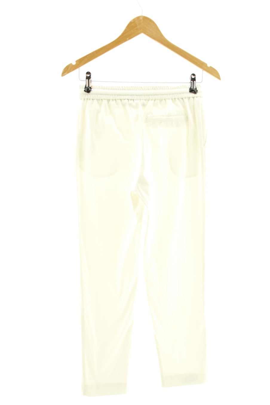 Pantalones de Trafaluc de la talla XS, de color blanco