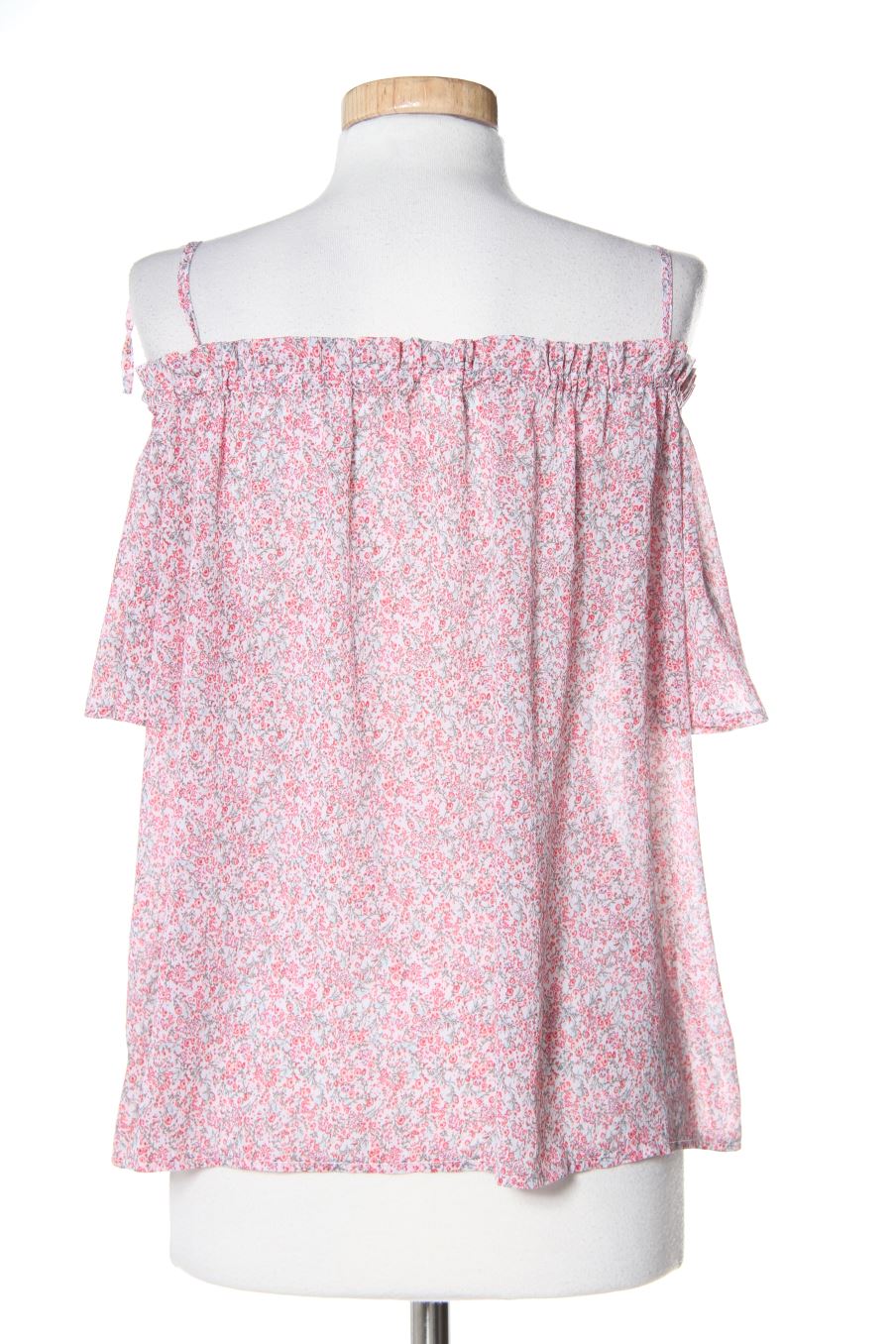 Blouse à manches courtes H&M de la taille 38, de couleur fleurs