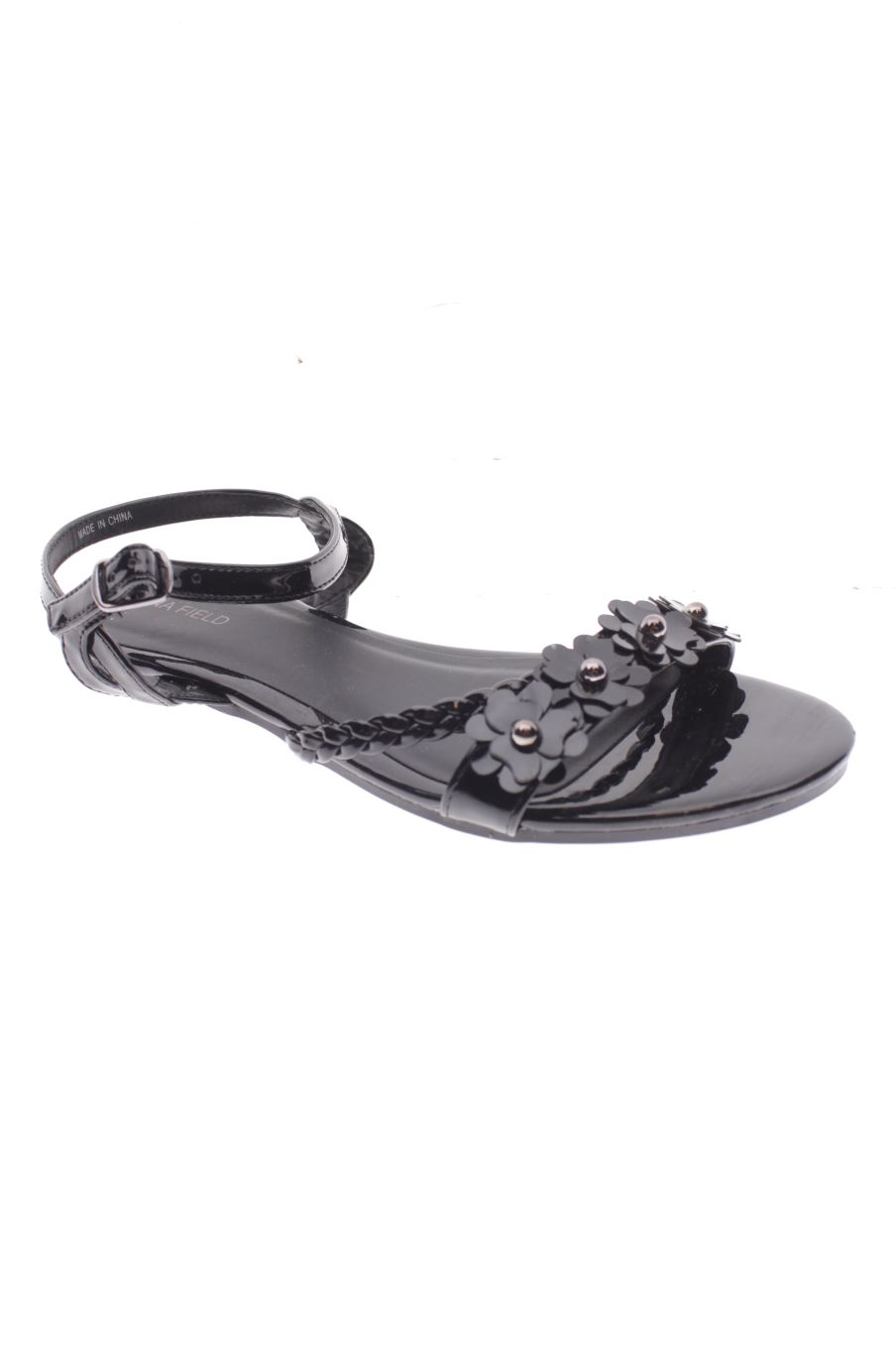 Sandalias planas de ANNA FIELD de la talla 38, de color negro de