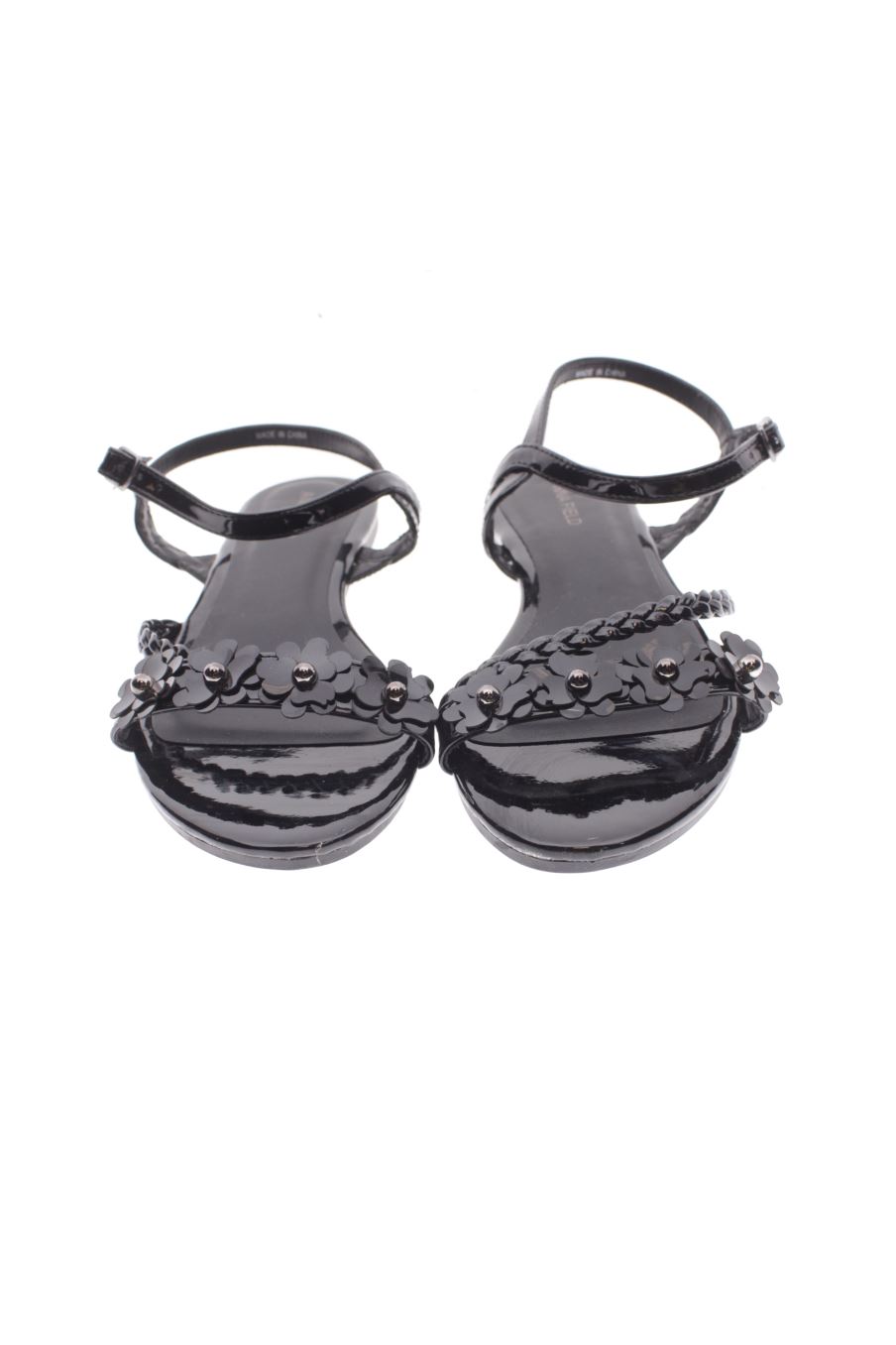 Sandalias planas de ANNA FIELD de la talla 38, de color negro de