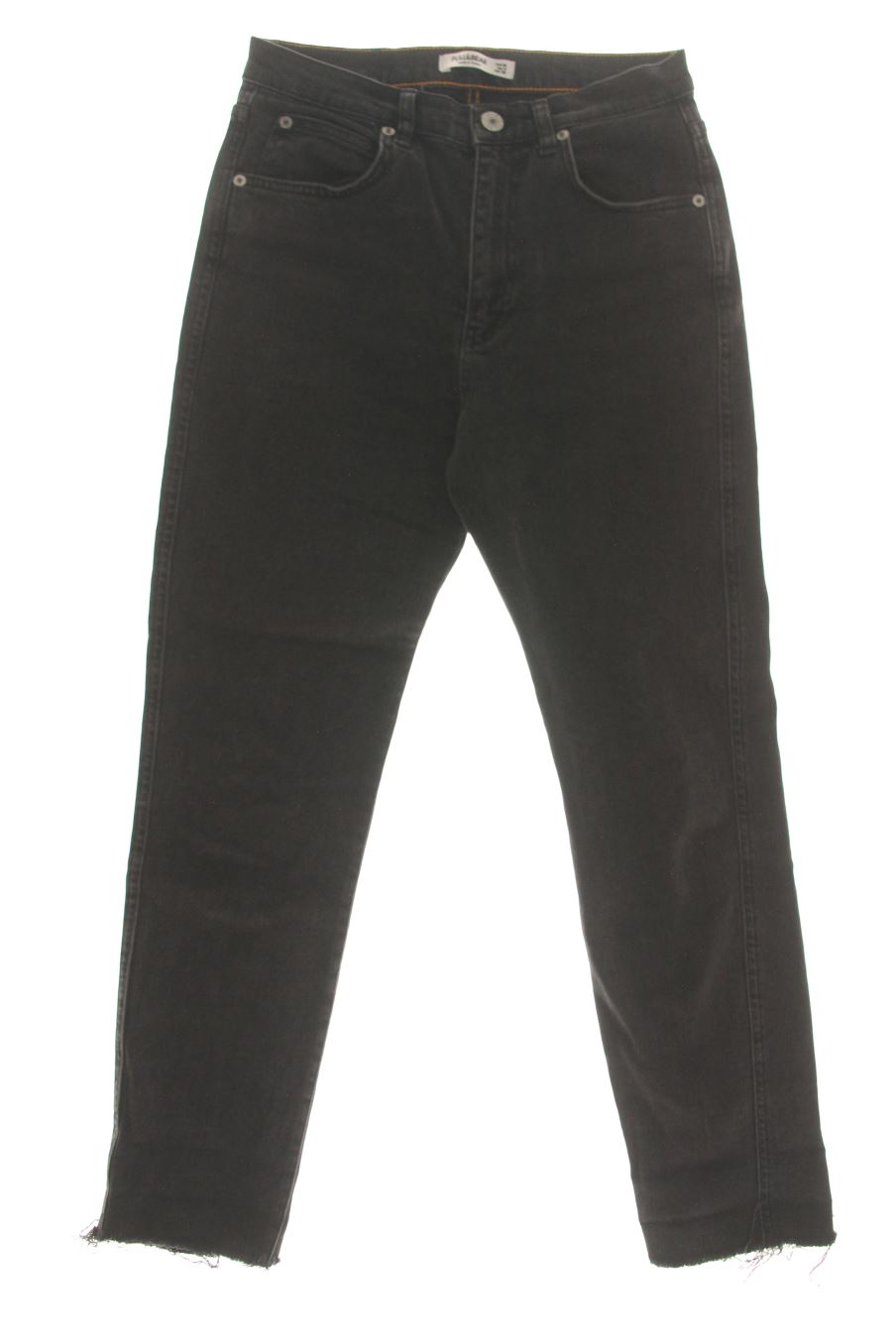 Vaqueros de Pull & Bear de la talla 38, de color negro de ropa vaquera