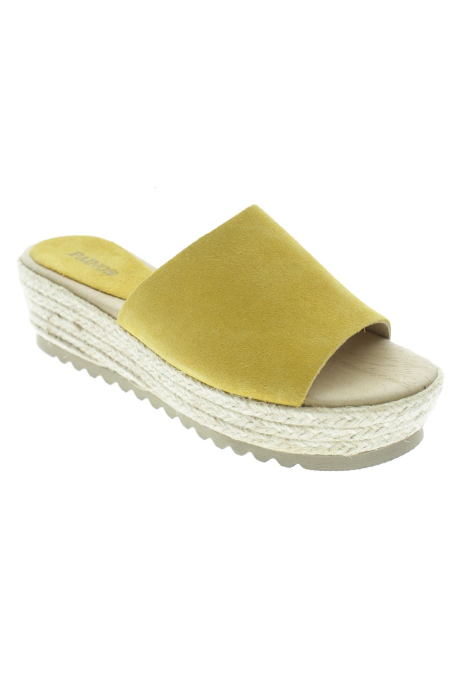 Plataformas de PAINOS de la talla 36, de color amarillo de
