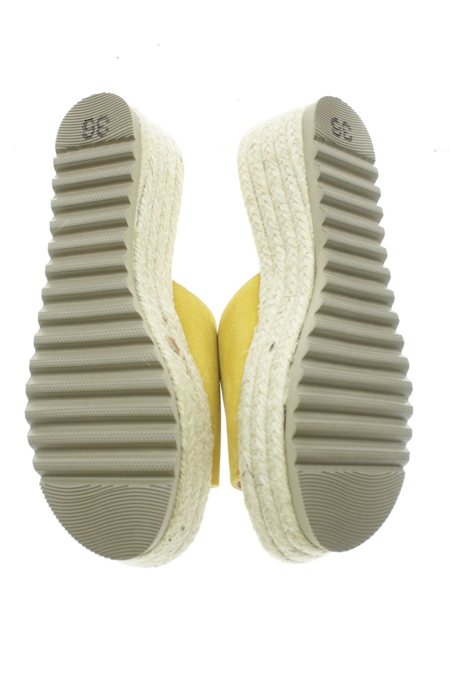 Plataformas de PAINOS de la talla 36, de color amarillo de