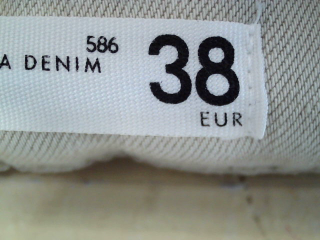 Vaquero de Sfera de la talla 38, de color beige de ropa vaquera