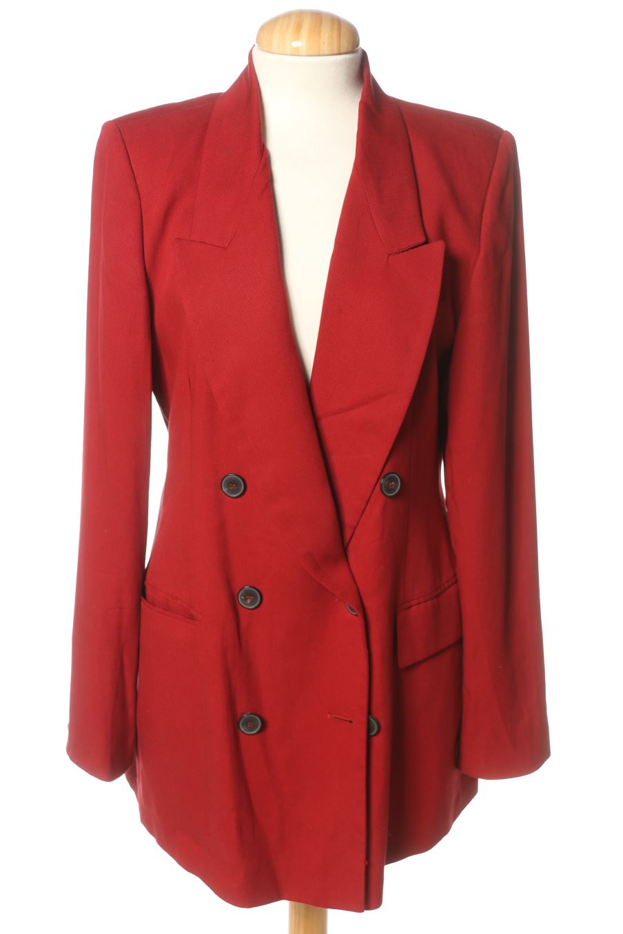 Blazer de Zara de la talla M, de color burdeos