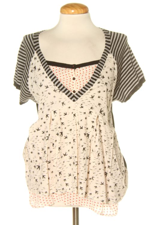 Blusa a maniche corte