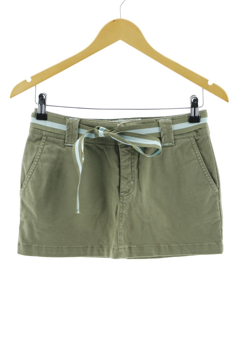 Jupe Trf (ZARA) de la taille 34, de couleur vert de denim