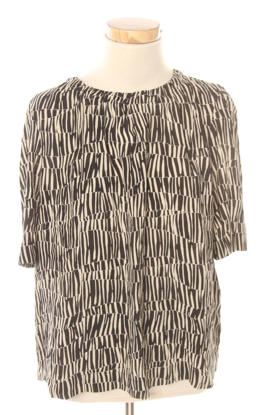 Blouse à manches courtes C&A de la taille M, de couleur noir