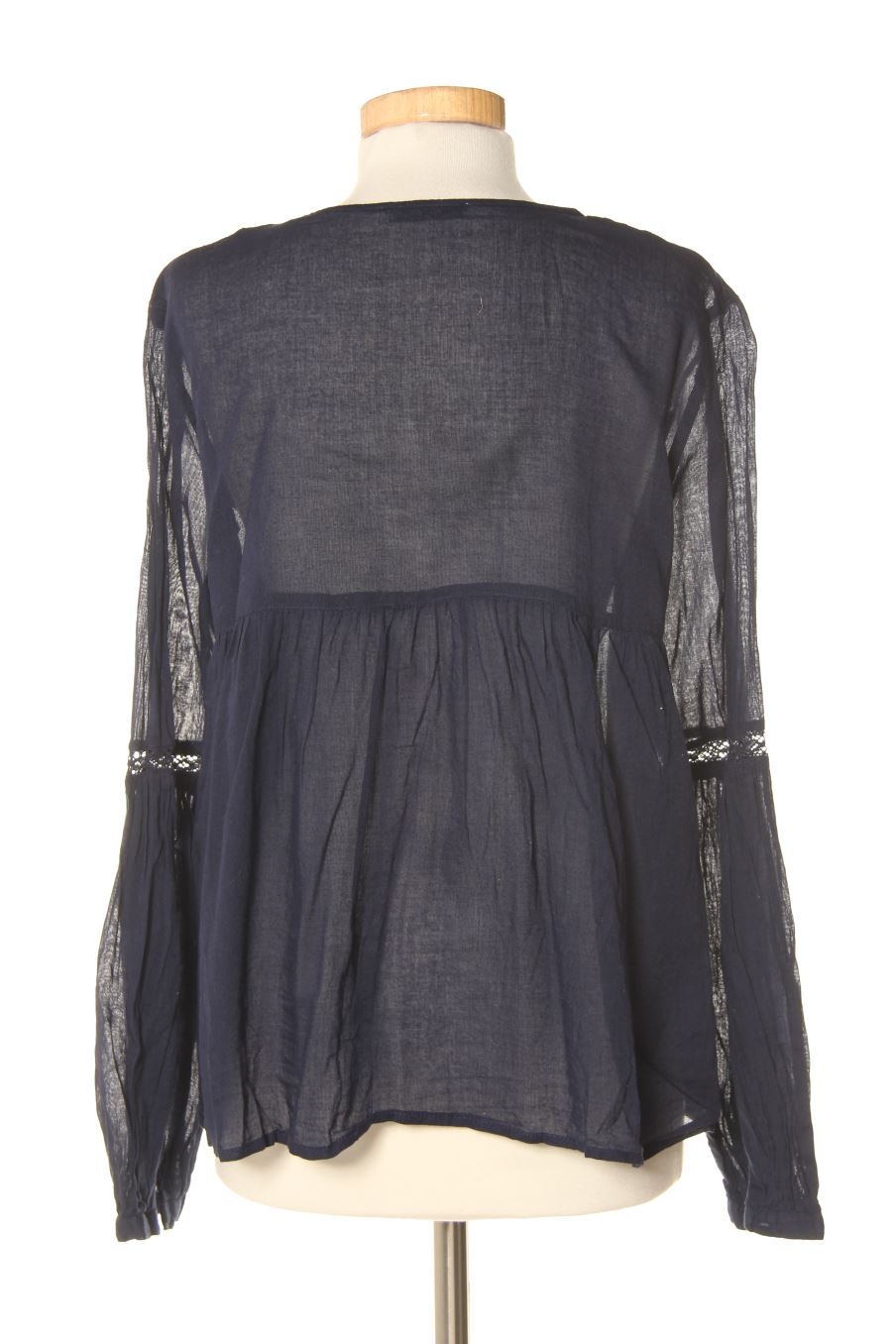 Blusa de manga larga de Mango de la talla M, de color azul marino