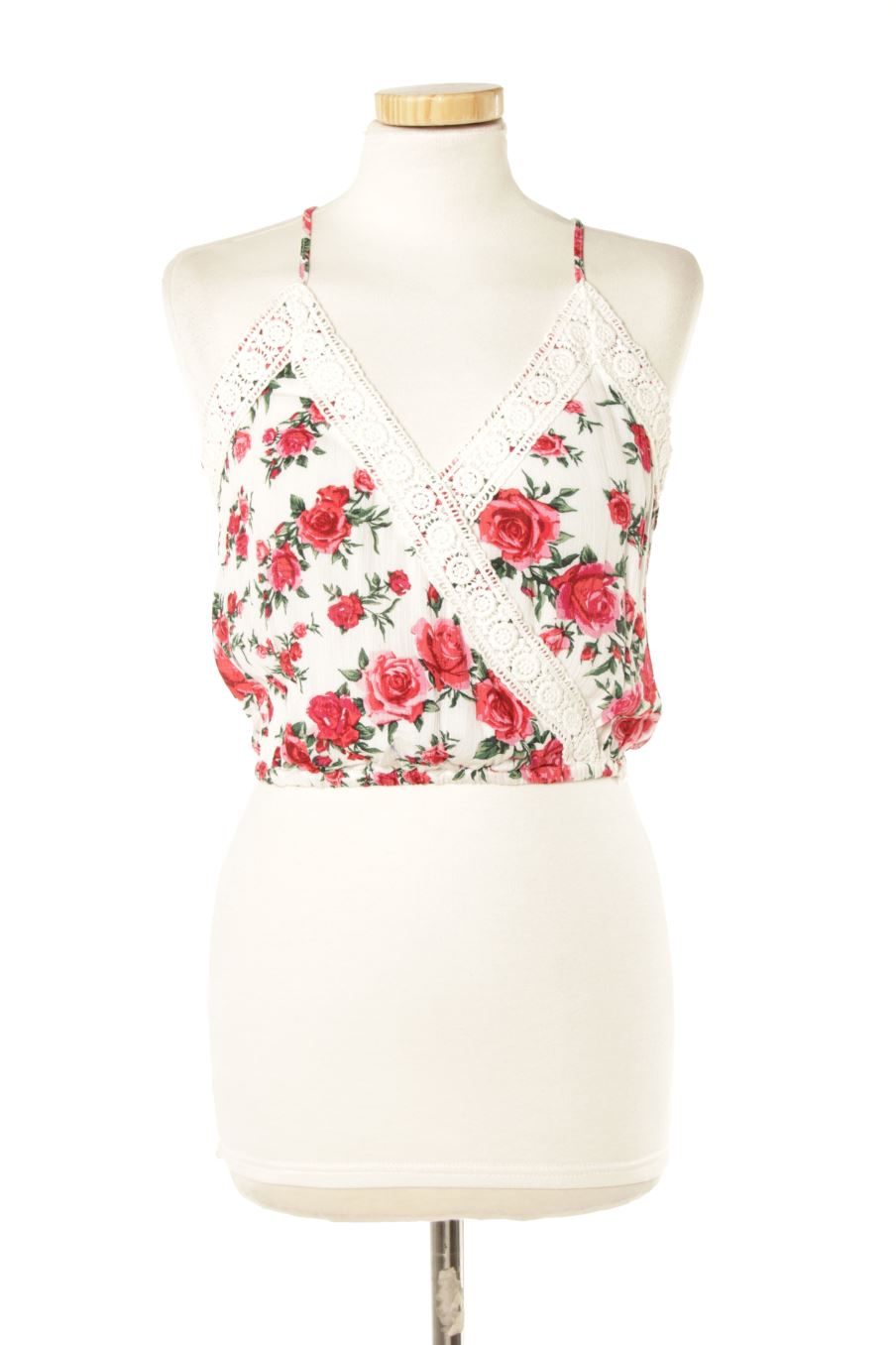 Top H&M de la taille 36, de couleur fleurs