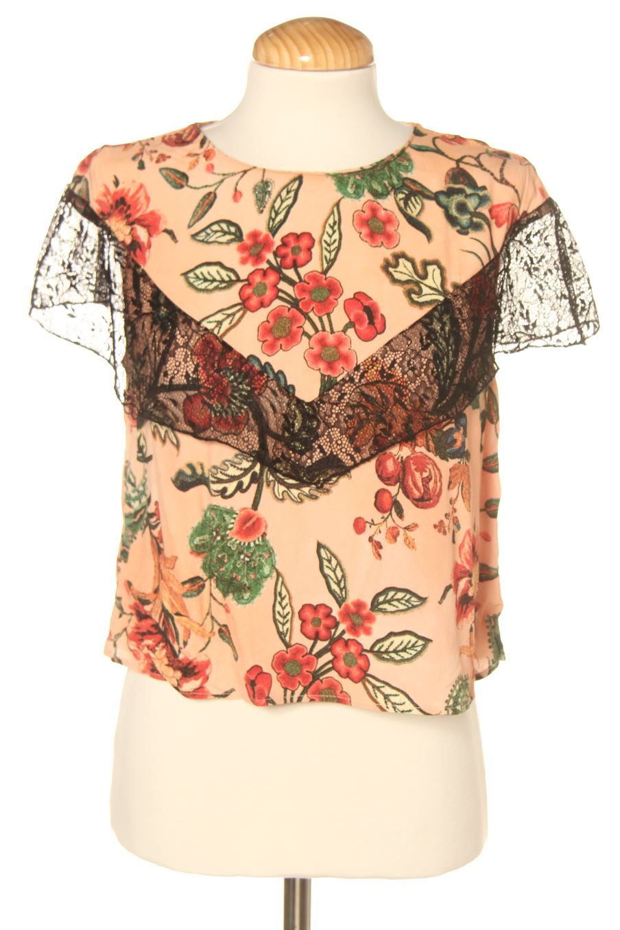 Blouse à manches courtes Zara de la taille S, de couleur imprimés