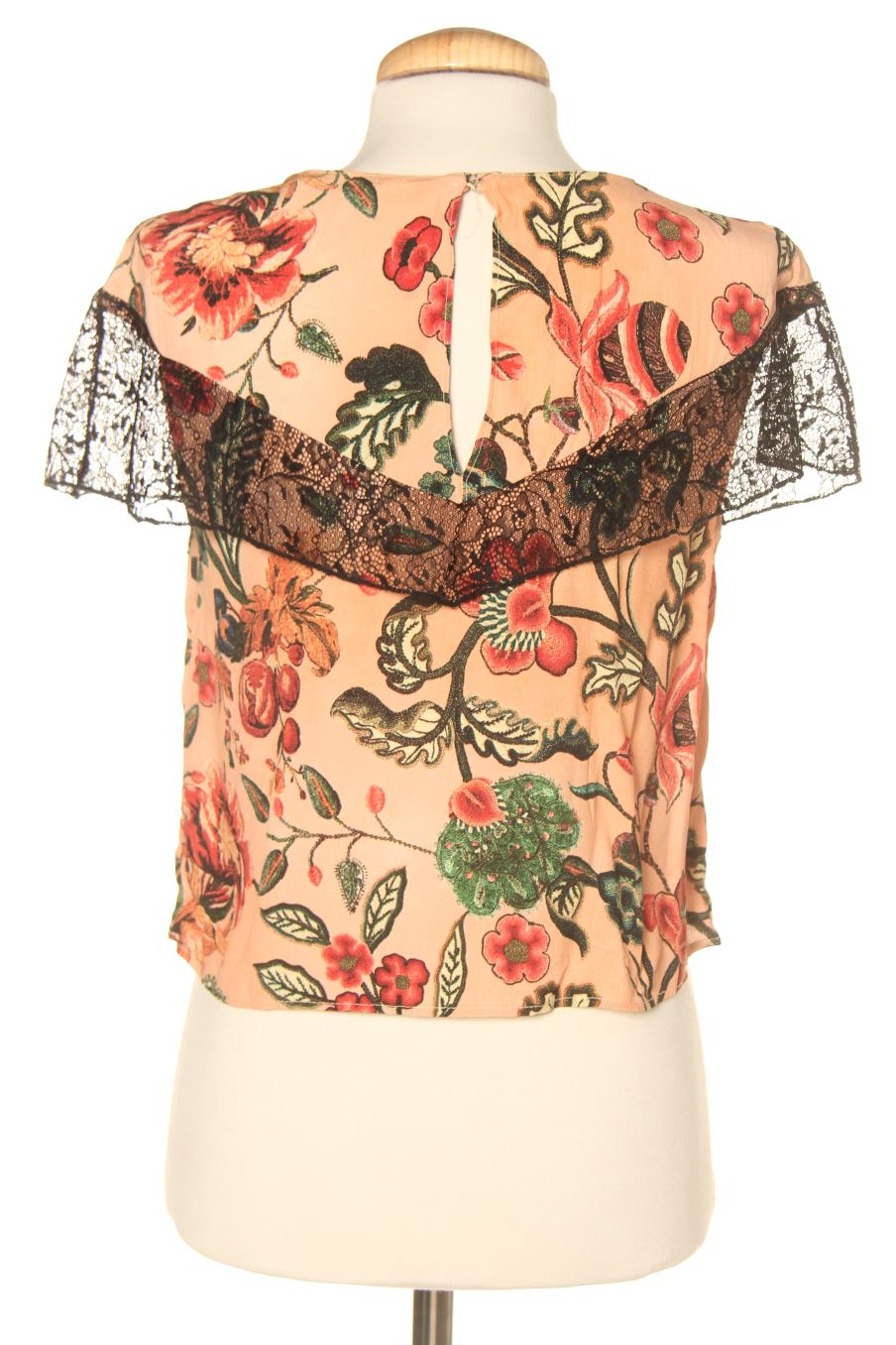 Blouse à manches courtes Zara de la taille S, de couleur imprimés