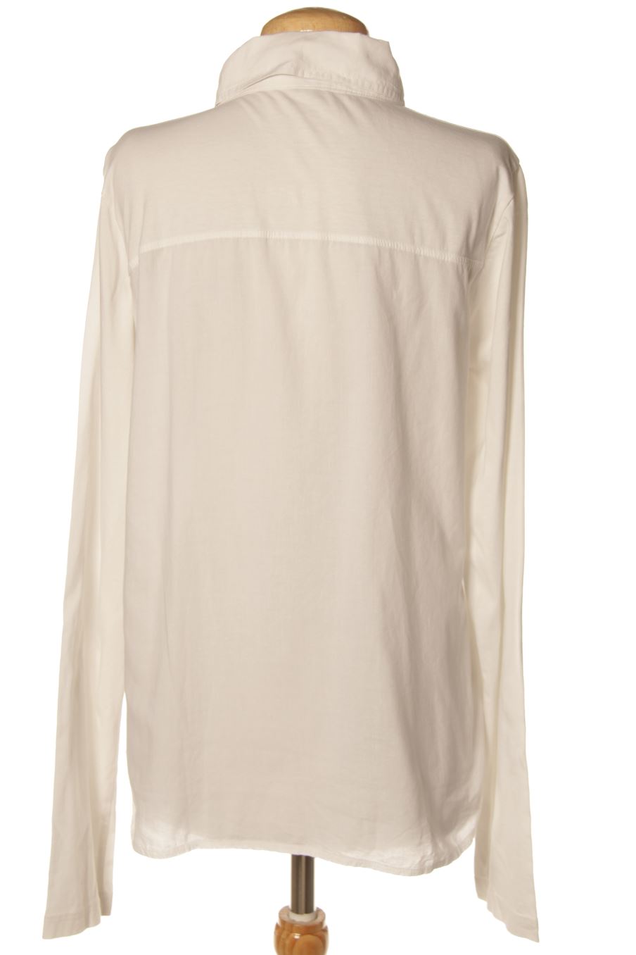 Blouse à manches longues Angelina de la taille L, de couleur blanc