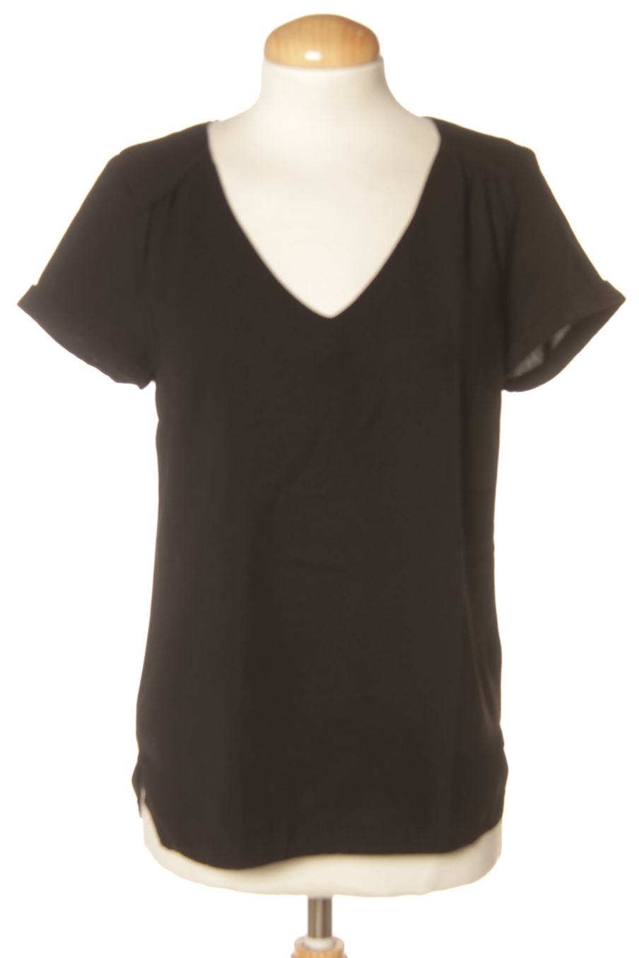 Blouse à manches courtes Camaieu de la taille S, de couleur noir