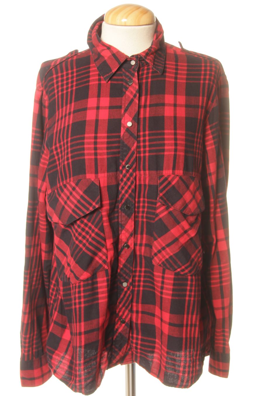 Camicia de Zara de la talla XL, de color quadri