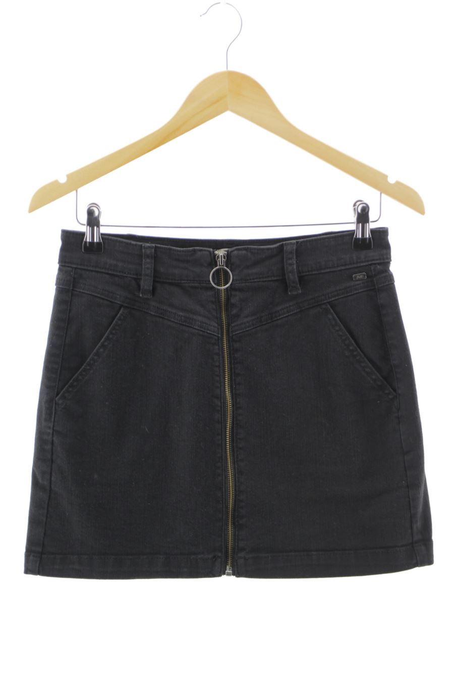 Jupe Pull & Bear de la taille M, de couleur noir de denim