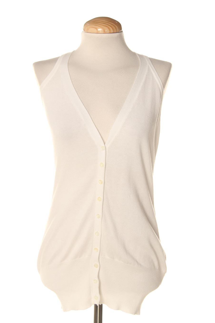 Chaleco de tela de Last woman de la talla S, de color blanco