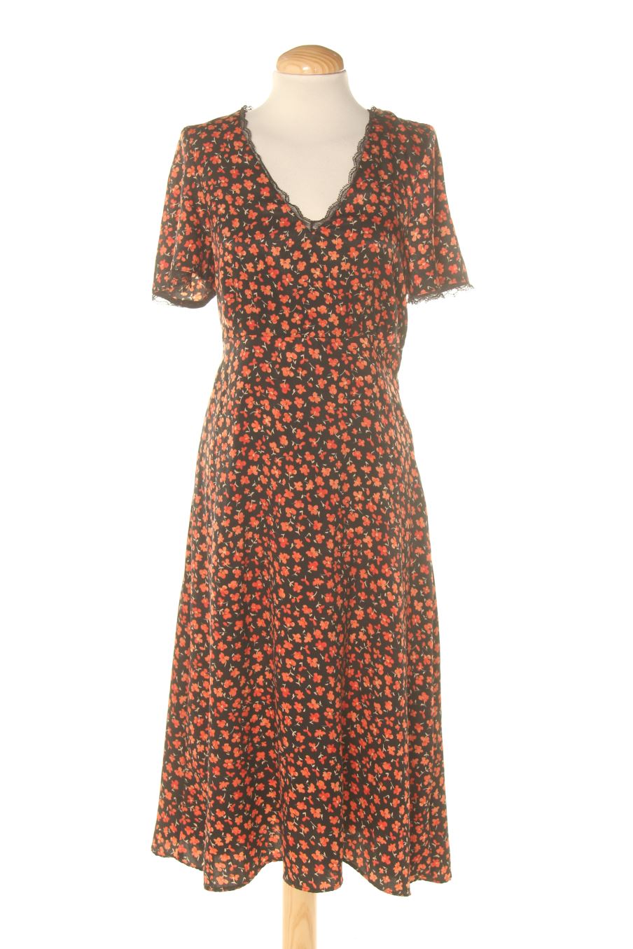 Vestido casual de Mango de la talla XS, de color flores