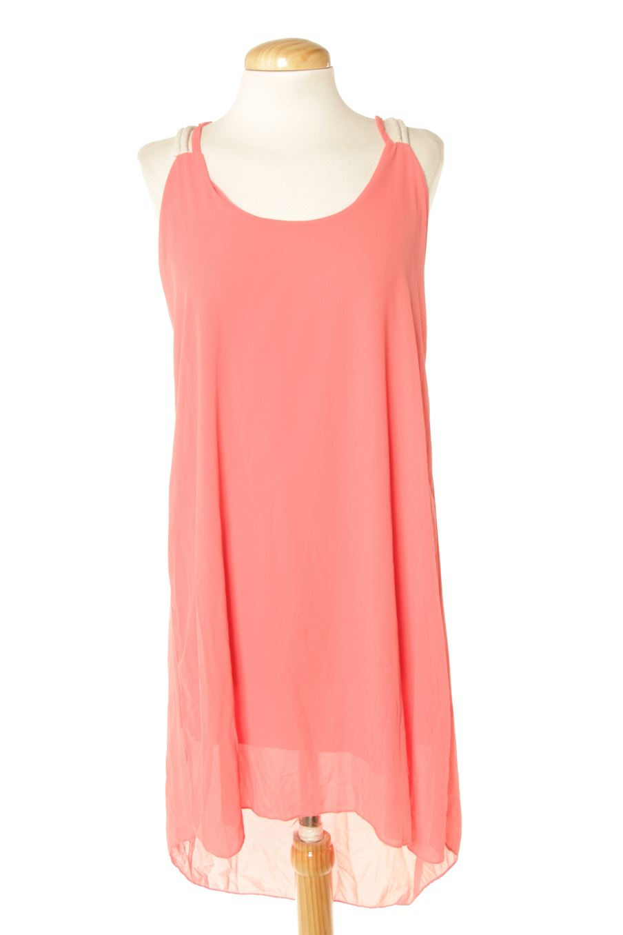 Vestito casual de Made in italy de la talla S, de color corallo