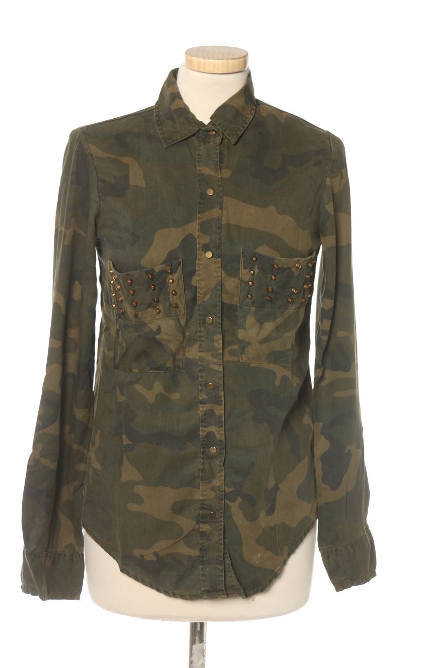 Camisa de Zara de la talla XS, de color verde