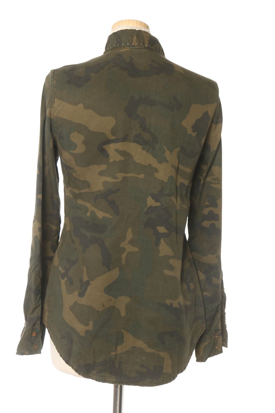 Camisa de Zara de la talla XS, de color verde
