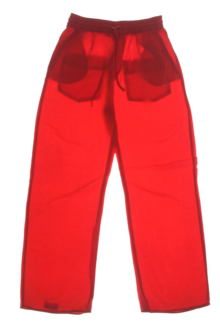 Pantalón de Zara de la talla XS, de color rojo