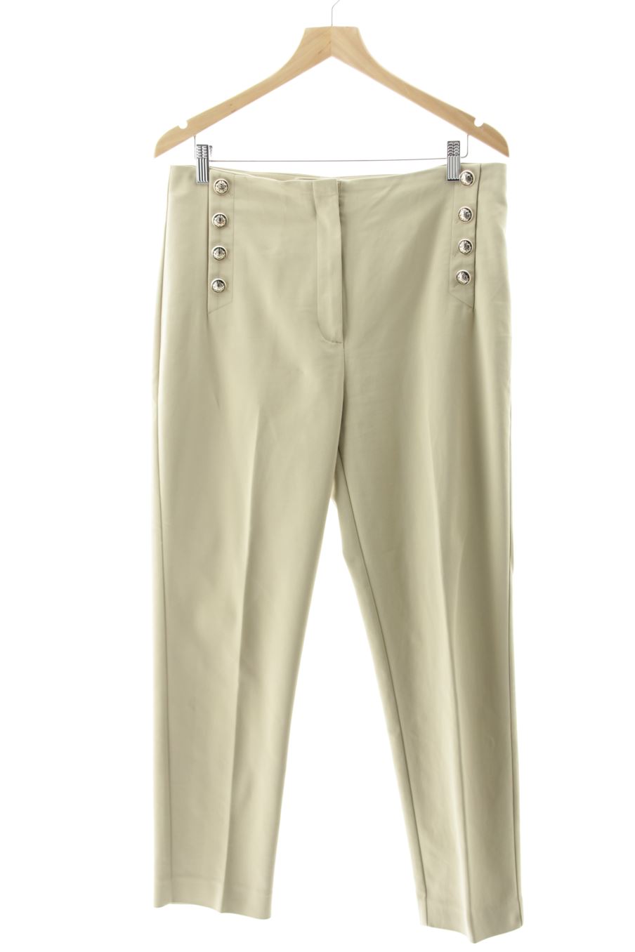 Pantaloni de Mango de la talla 42, de color beige