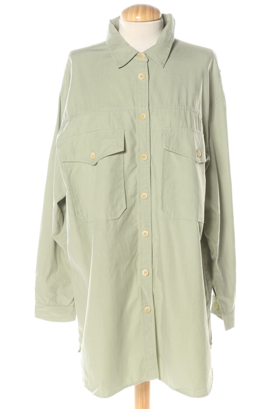 Camisa de Mango de la talla XL, de color verde