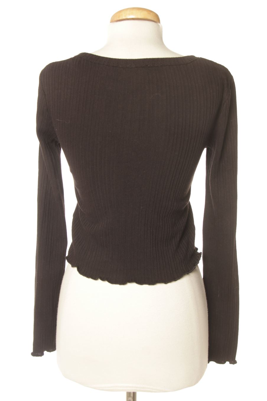 Langärmeliges T-Shirt von La Halle Größe XXS, Farbe Schwarz, für