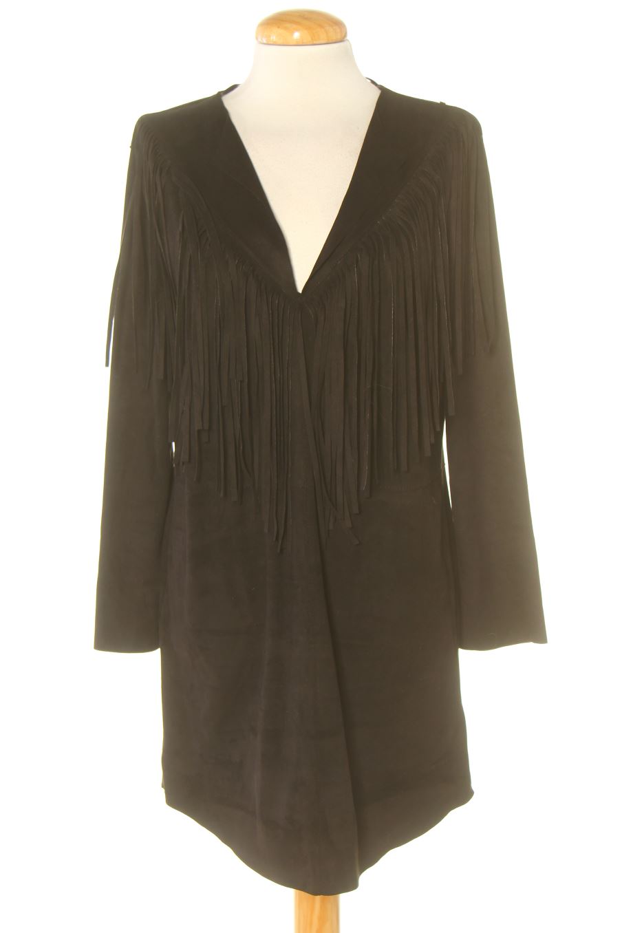 Vestito casual de Zara de la talla S, de color nero