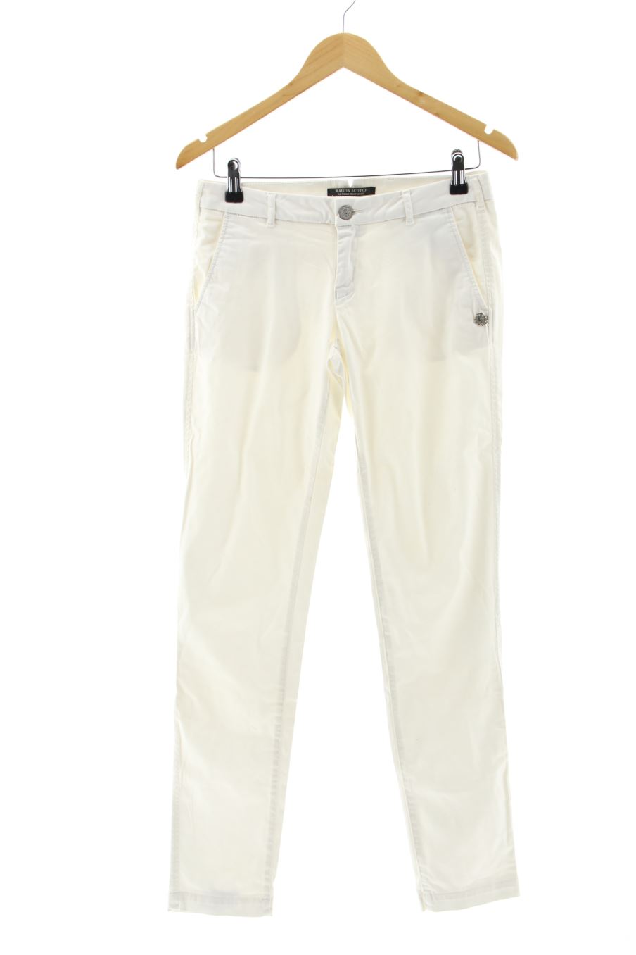 Pantalon Maison Scotch de la taille 36, de couleur blanc