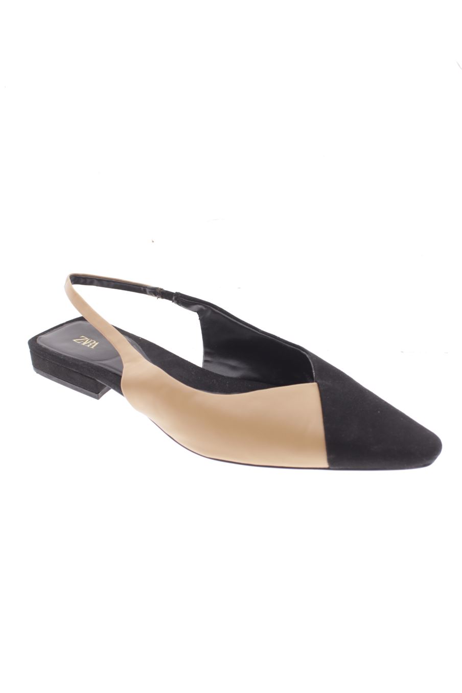 Chaussures plates de Zara de la taille 40 de couleur marron de