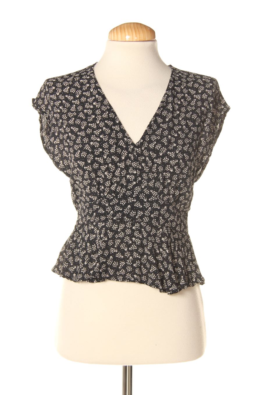 Blusa de manga corta de Cotton on de la talla XS, de color negro