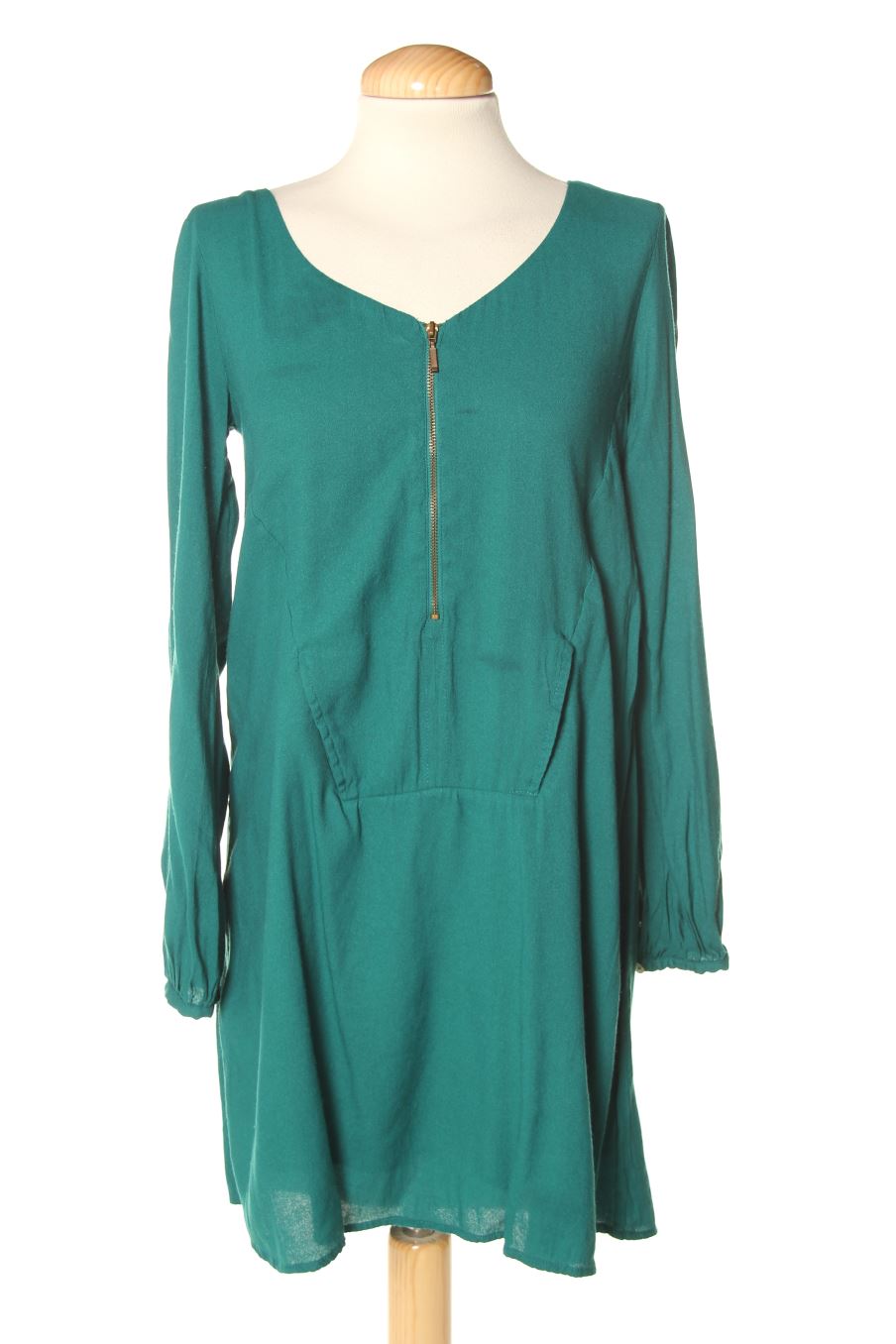 Vestido casual de Trf (ZARA) de la talla S, de color verde