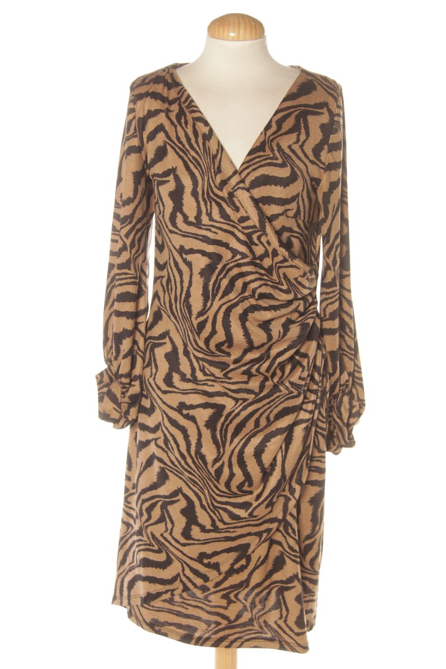 Robe casual Káhyra de la taille L, de couleur animal print