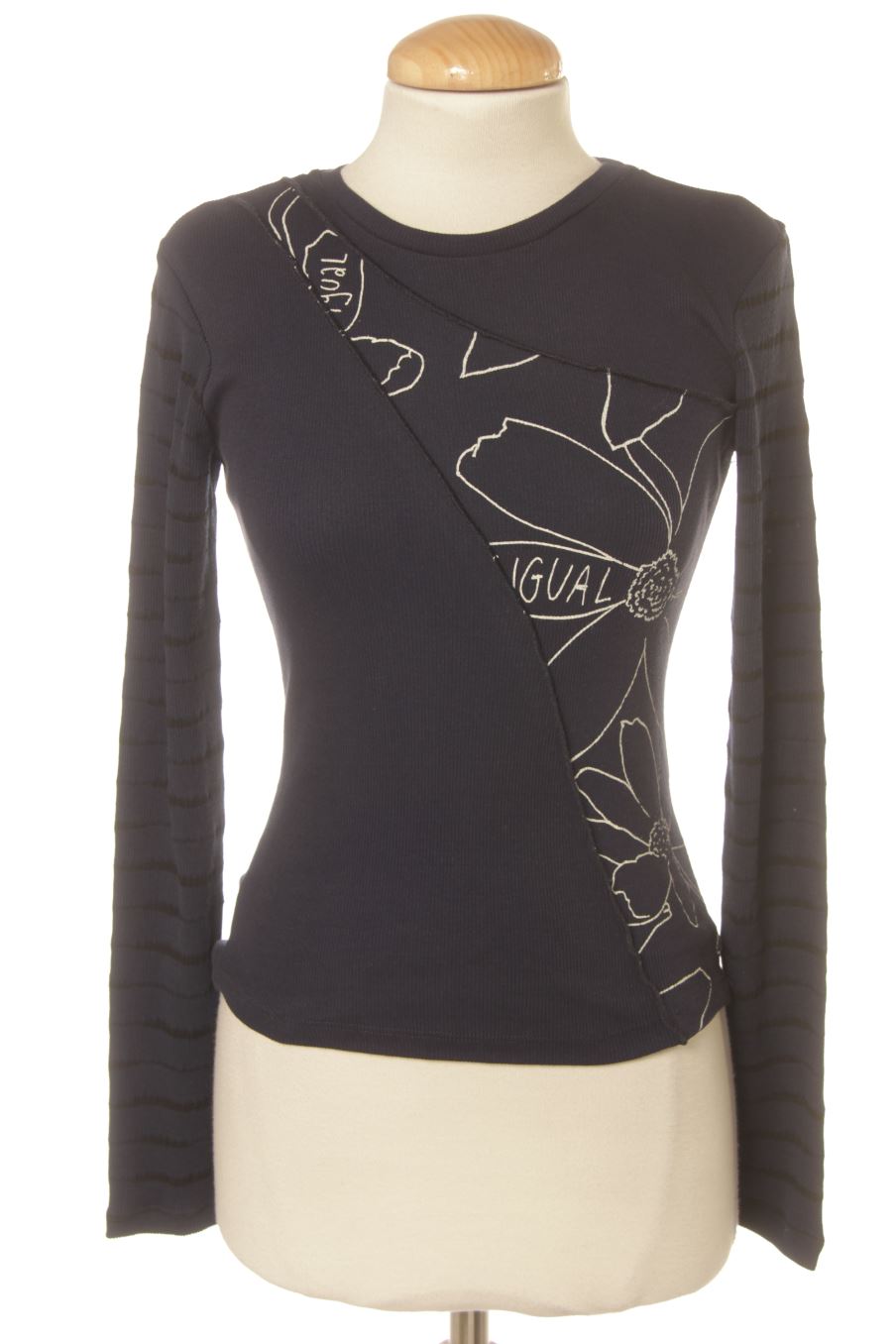 Maglietta a maniche lunghe de Desigual de la talla M, de color blu oltremare