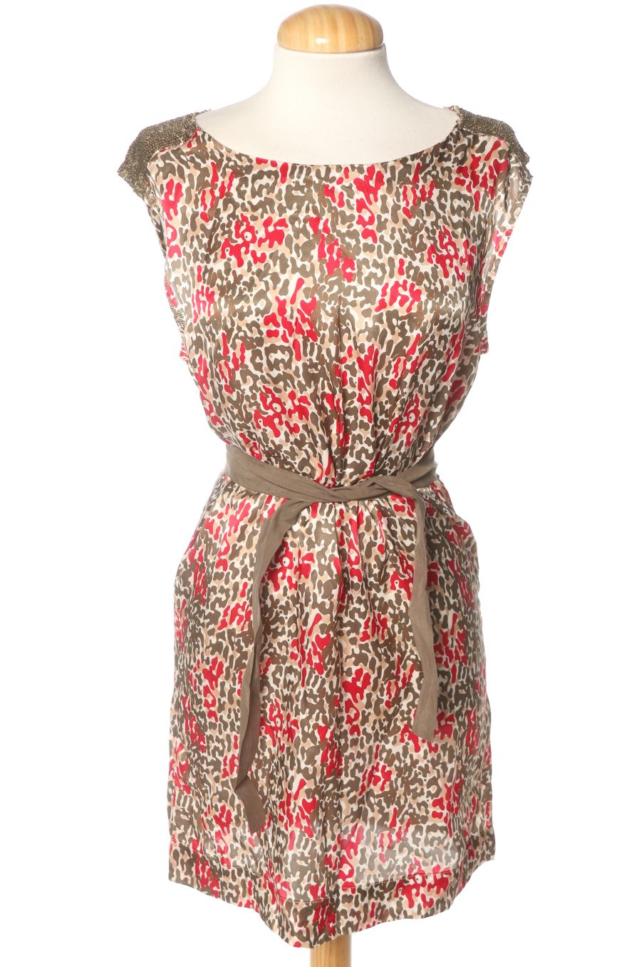 Vestido casual de Virginie Castaway de la talla XS, de color estampado de seda