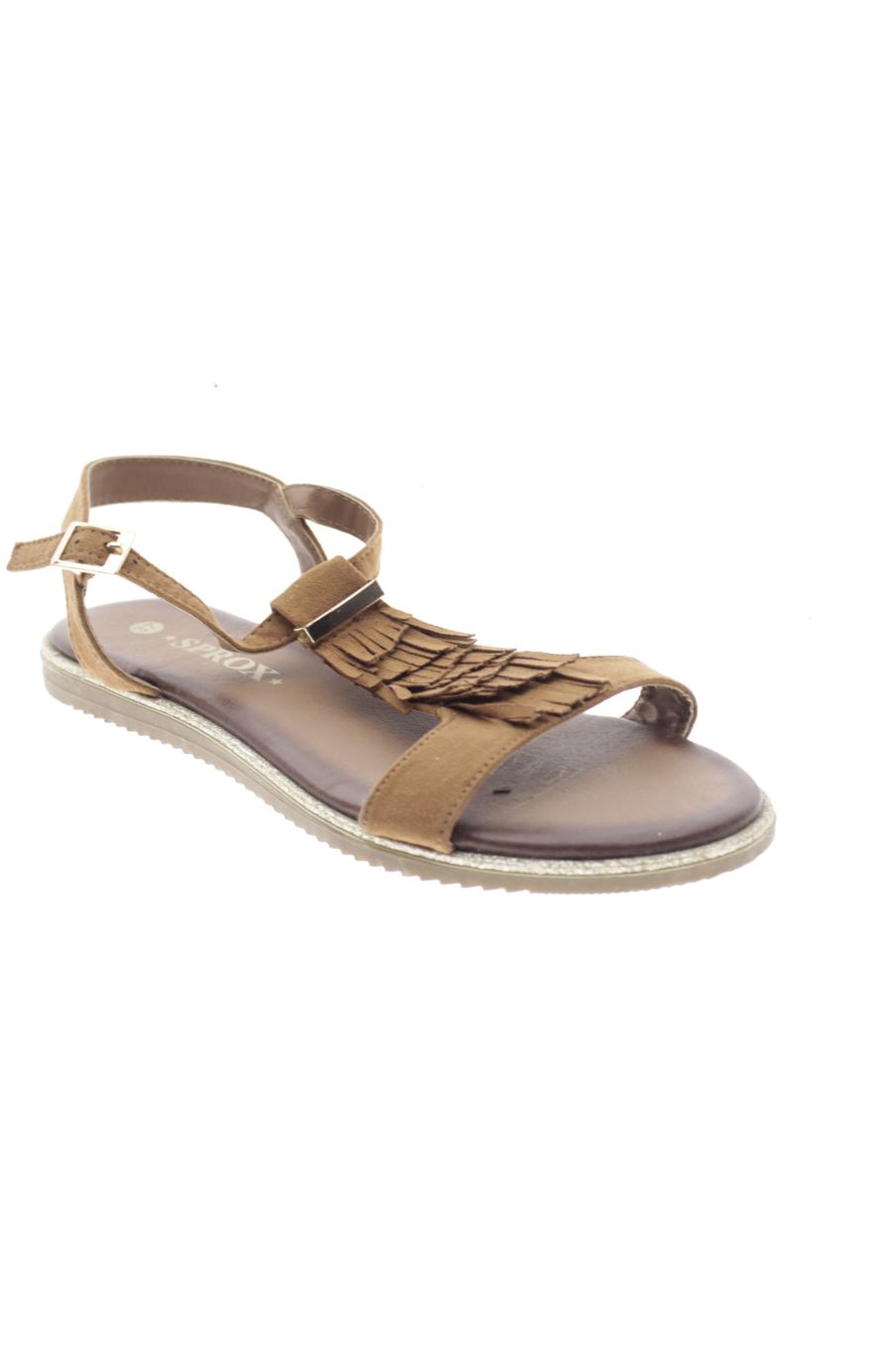 Sandalias planas de Sprox de la talla 37, de color marrón de