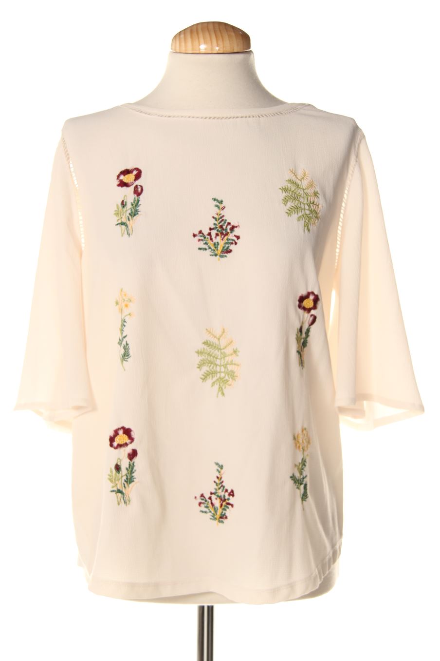 Blusa de manga corta de Sfera de la talla L, de color blanco