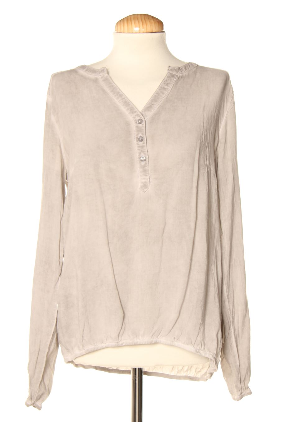 Blouse à manches longues Up Fashion de la taille S, de couleur gris