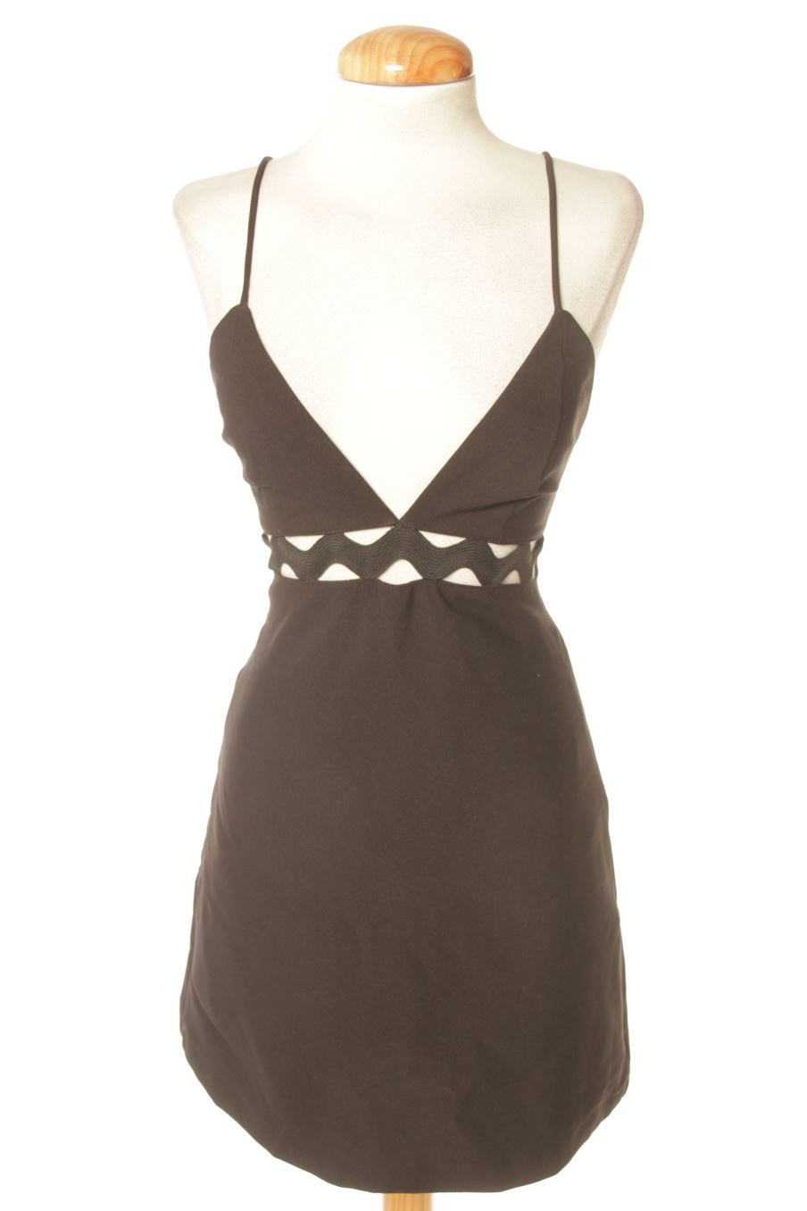 Robe casual Zara de la taille XS, de couleur noir