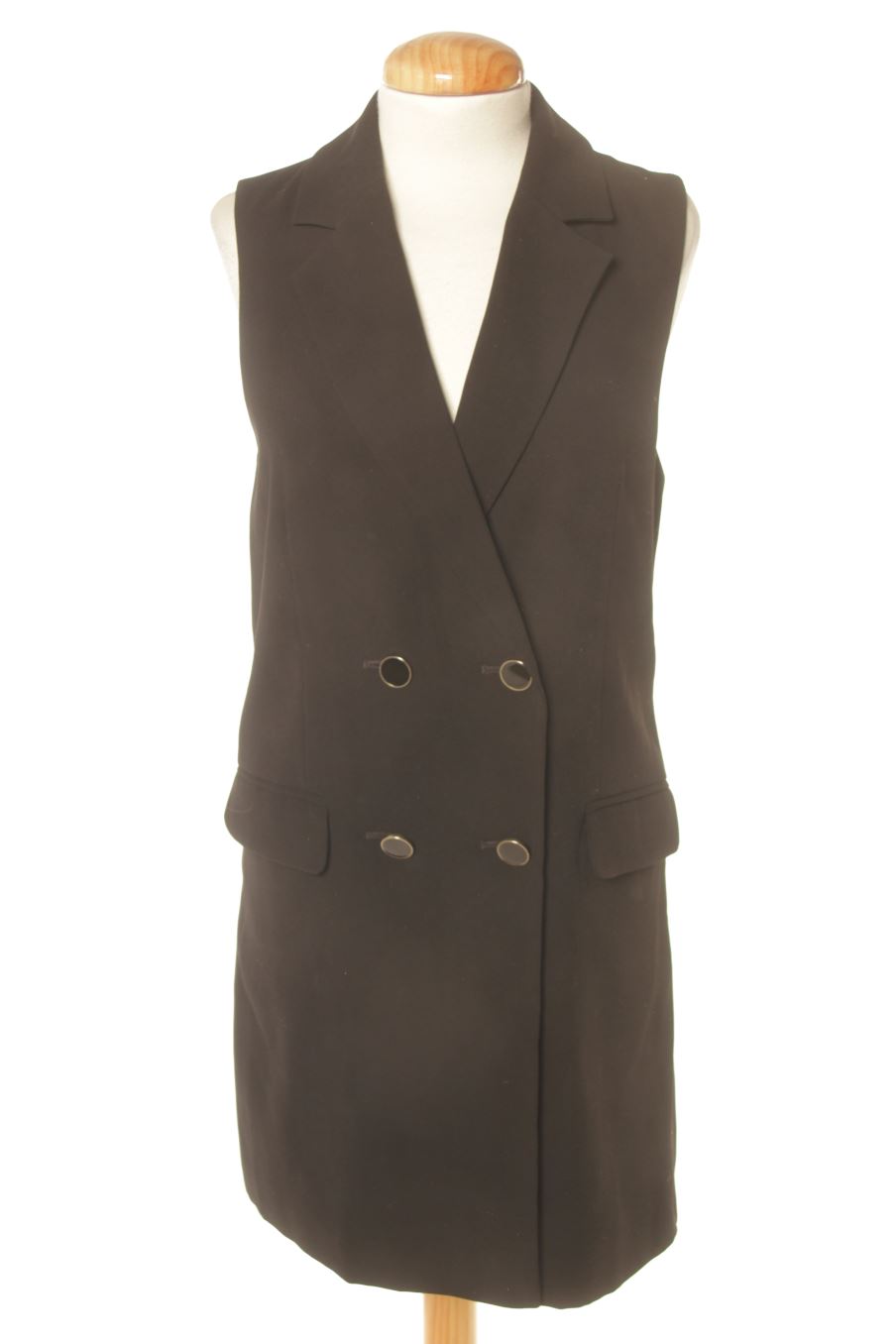 Chaleco de tela de River island de la talla XS, de color negro