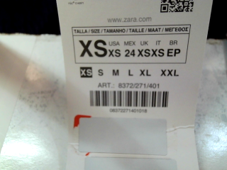 Pantalon Zara de la taille XS, de couleur bleu marine