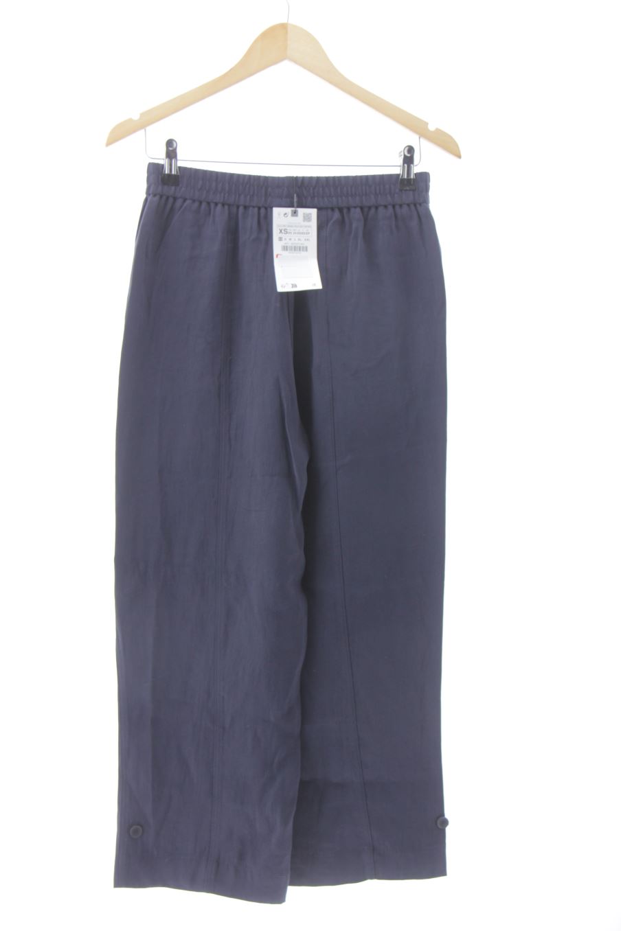 Pantalon Zara de la taille XS, de couleur bleu marine