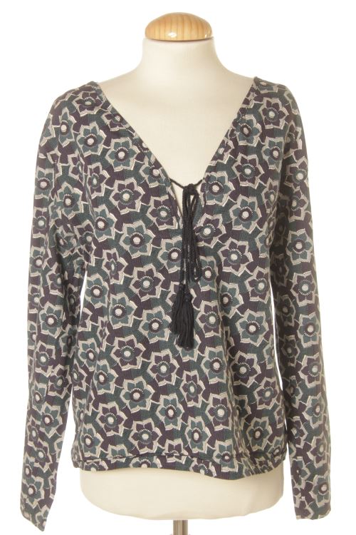 Blusa a maniche lunghe