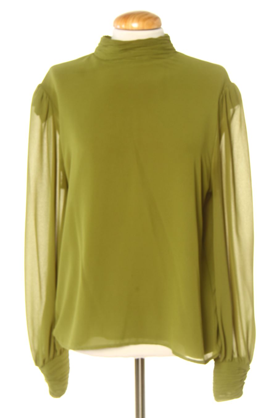 Blouse à manches longues bimani de la taille M, de couleur vert