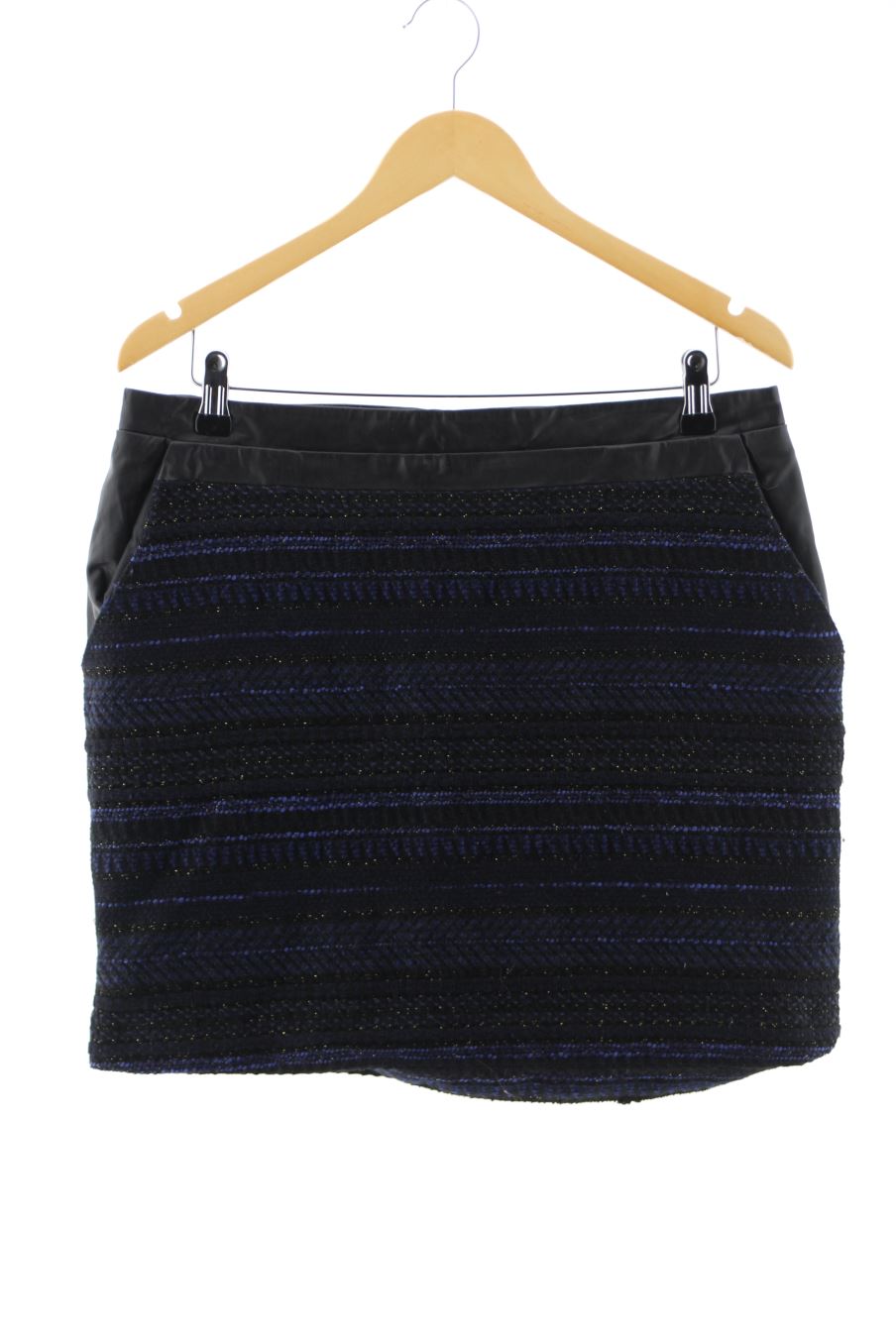 Jupe Naf Naf de la taille 42, de couleur bleu marine