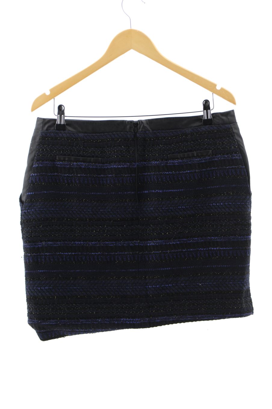 Jupe Naf Naf de la taille 42, de couleur bleu marine