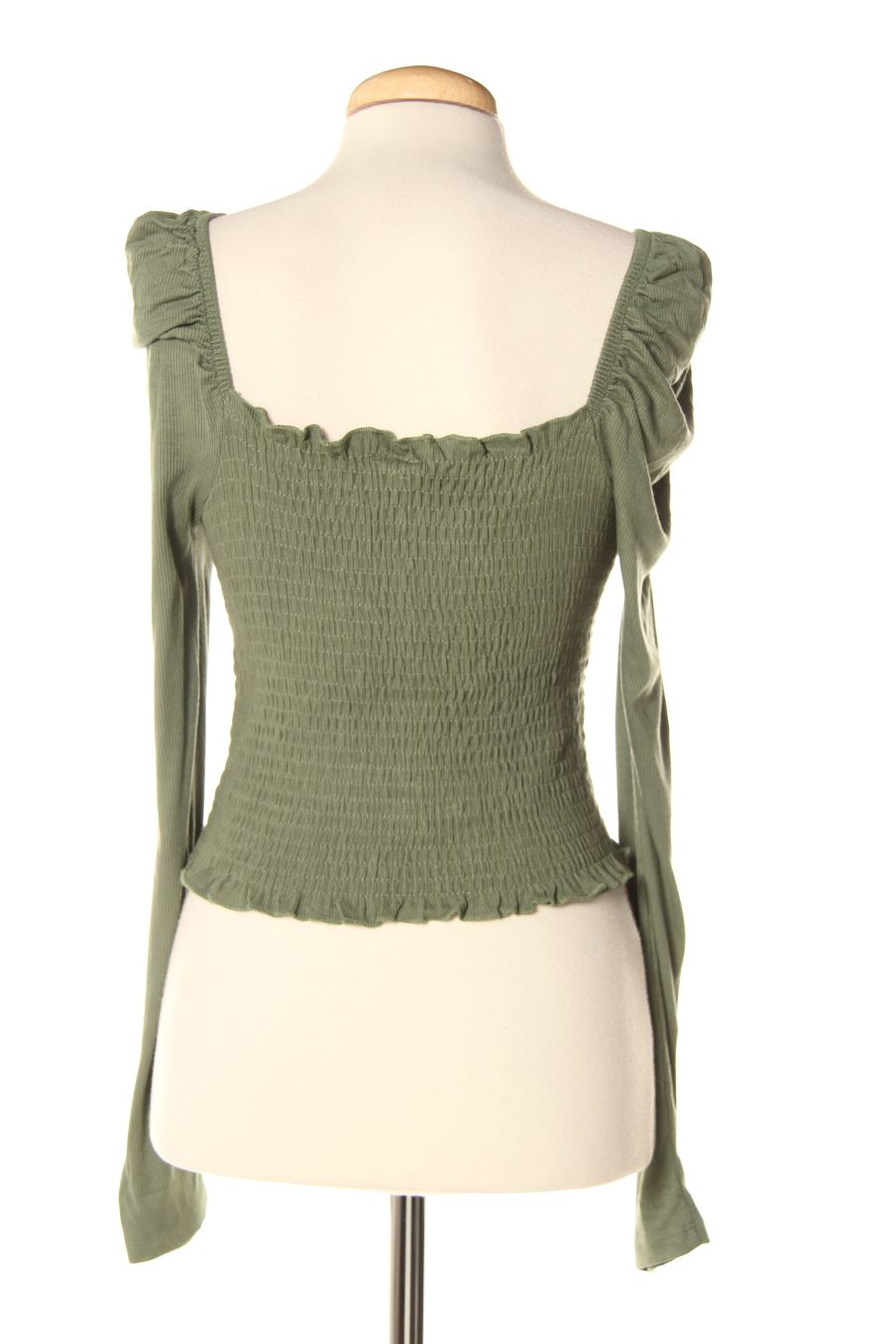 Blusa de manga larga de H&M de la talla 40, de color verde